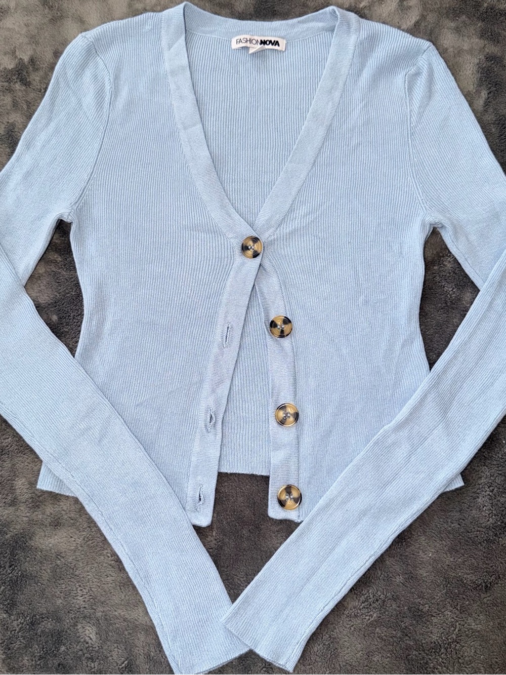 Fashion Nova Ribbed Cardigan